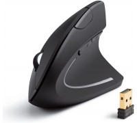 ANKER A7852 kabellose vertikale 2.4G ergonomische Maus mit Nano USB-Dongle Vor/Zurck-Tasten (2x AAA Batt. nicht enthalten)