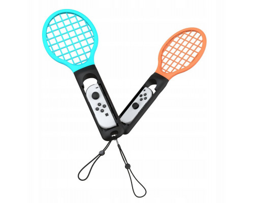 YAXO Handles for Joy-Con TENNIS PRO SET for NS/NS2 Inferno Orange&Hydro Blue