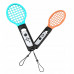 YAXO Handles for Joy-Con TENNIS PRO SET for NS/NS2 Inferno Orange&Hydro Blue