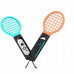 YAXO Handles for Joy-Con TENNIS PRO SET for NS/NS2 Inferno Orange&Hydro Blue