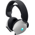 Alienware Tri-Mode Wireless Gaming Headset AW725H - Headset - ohrumschliessend - Bluetooth / 2,4 GHz Funkfrequenz - kabellos, kabelgebunden - 3,5 mm Stecker - Lunar Light