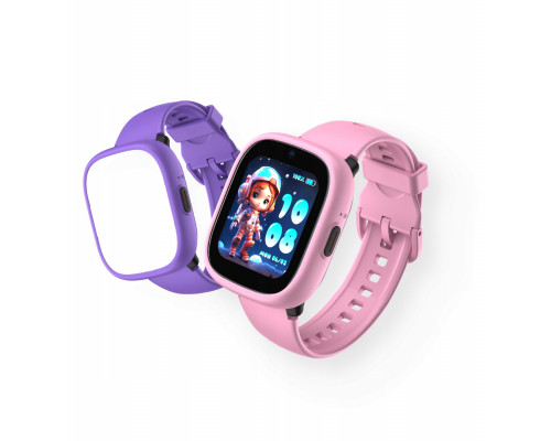 Zegarek Smartwatch Gps Wifi 4g Sim Sos Dla Dziecka / Kidoboo / K3 Watchme Gen2 / Kblgk3g2pp / Rose / Violet