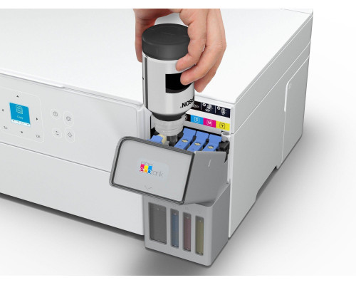 Epson EcoTank ET-2956 - Multifunktionsdrucker - Farbe - Tintenstrahl - ITS - A4/Letter (Medien) - bis zu 15 Seiten/Min. (Drucken) - 100 Blatt - Wi-Fi(ac), USB - weiß