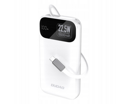 Dudao K31 10000 mAh 22,5W PD with a built-in kablem biały