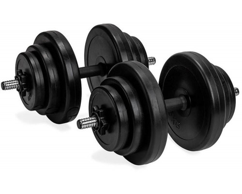 VIRTUFIT REGULOWANY SET Dumbbells - WINYL - 2 X 14 KG