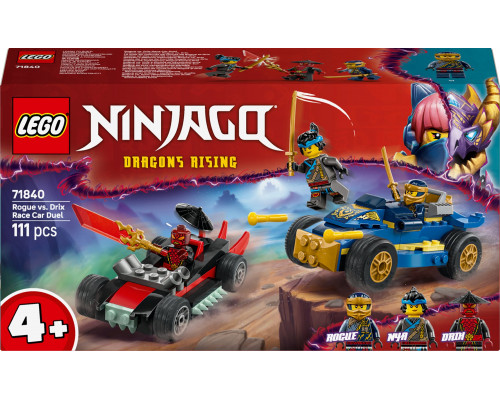 LEGO Ninjago Pojedynek wyścigowy Rogue kontra Drix 71840