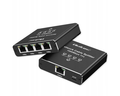 Ethernet mini  1x4 RJ45 | 1000Mb/s | USB-C | Aluminium