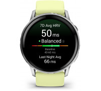 Garmin Venu 4 Smartwatch 45mm grau/silber zitrone