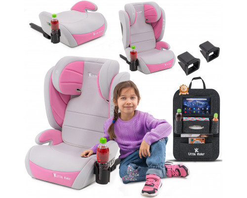 FStabilus FOTELIK SAMOCHODOWY MODEL BIANCA SZARO-RÓŻOWY R129 100-150 CM ISOFIX
