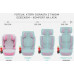 FStabilus FOTELIK SAMOCHODOWY MODEL BIANCA SZARO-RÓŻOWY R129 100-150 CM ISOFIX