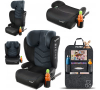 FOTELIK SAMOCHODOWY TRAVELLER KK ISOFIX R129 CZARNO-STALOWY