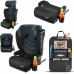 FOTELIK SAMOCHODOWY TRAVELLER KK ISOFIX R129 CZARNO-STALOWY