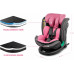 FKinderKraft FOTELIK SAMOCHODOWY rotacyjny LEONARDO 360 różowo-szary 40-150 CM R129 ISOFIX