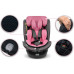 FKinderKraft FOTELIK SAMOCHODOWY rotacyjny LEONARDO 360 różowo-szary 40-150 CM R129 ISOFIX