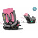 FKinderKraft FOTELIK SAMOCHODOWY rotacyjny LEONARDO 360 różowo-szary 40-150 CM R129 ISOFIX