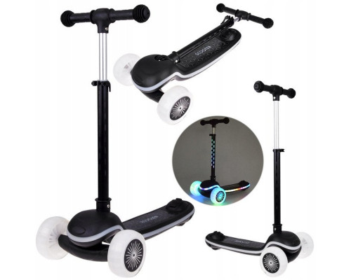 Balansowa hulajnoga SCOOTER 3-kołowa KOLOROWE ŚWIATEŁKA i MUZYKA SP0812
