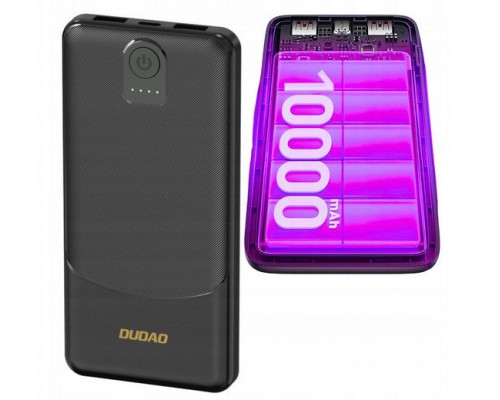 Dudao K10 10000mAh 2.4A 2 x USB-A - black