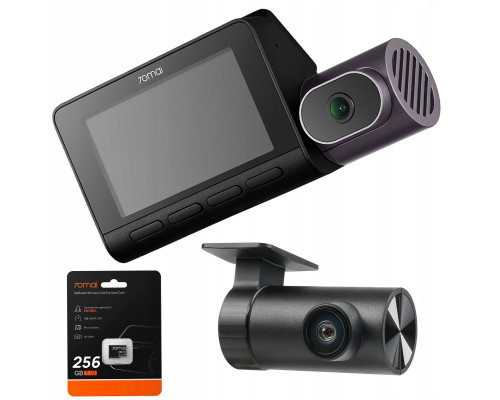 70mai T800 4K + kamera rear RC24 HDR + SD 256GB