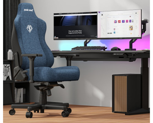 Gaming material Anda Seat Kaiser 3E XL Light Blue Fabric