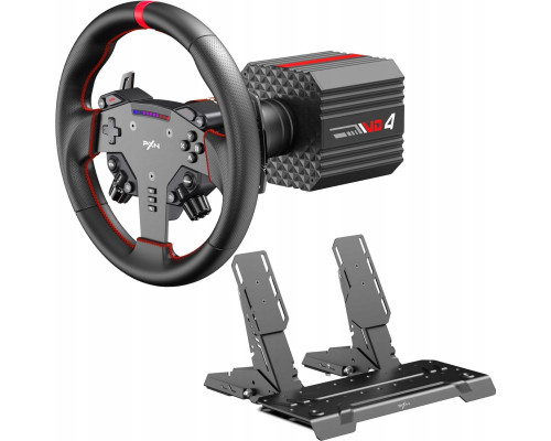 PXN VD4 Bundle F gaming set - VD4 base + WAS steering wheel + pedals