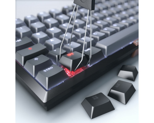 Cherry KW 300 MX klawiatura Dom USB + Bluetooth QWERTZ Czarny, Miedziany, Szary