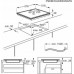 AEG   60 cm 4 strefy Flex z mostkiem ramka SuperFlat