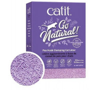 Go Natural Pea Husk Litter, litter, cat, mocno caking, lavender, bezpyłowy, z łupin grochu, 5,6 kg