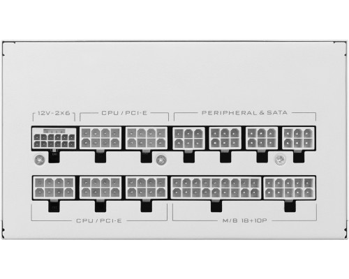 Lian Li SX Series 80 PLUS Platinum Zasilacz, w pełni modularny, PCIe 5.1, ATX 3.1 - 850 Watt, biały