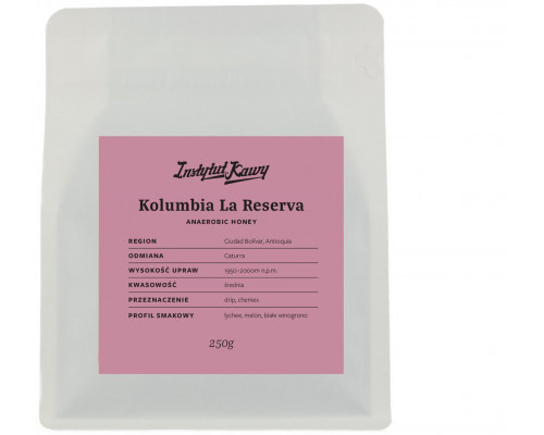 Instytut Kawy Kolumbia La Reserva Filtr 250g