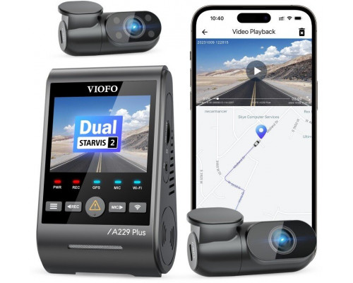 VIOFO A229 PLUS 3CH 2K + 1080p WiFi, GPS