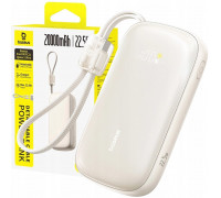 Baseus EnerFill FC21 Qpow 3 Ultra 20000mAh 22.5W ar displeju z dołączonym kablem - beżowy