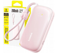 Baseus EnerFill FC21 Qpow 20000mAh 22.5W ar displeju z dołączonym kablem - różowy