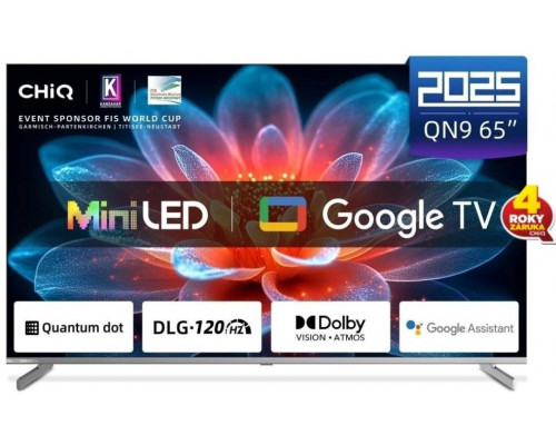 CHiQ M65QA9 TV 65", UHD MiniLED Google TV DLG 120 Hz