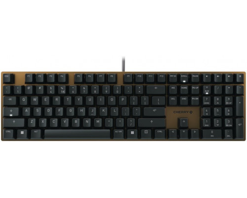 Cherry KC 200 MX klawiatura Uniwersalne USB QWERTY Angielski Czarny, Brąz