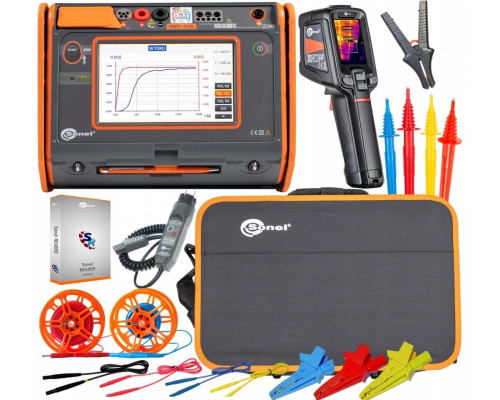 Sonel Miernik parametrów instalacji elektrycznych MPI-536 WMPLMPI536 z kamerą termowizyjną KT-256F WMGBKT256F