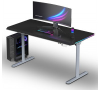 Gaming galds Ultradesk Gaming galds dla gracza QUEST, 140x70cm, 72-120cm, szary-czarny