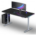 Gaming galds Ultradesk Gaming galds dla gracza QUEST, 140x70cm, 72-120cm, szary-czarny