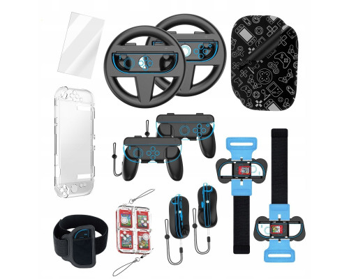 Set 14w1 Akcesoria Handles Case Łaforwarka Stojak For Nintenfor Switch 2 / Jys-ns2317