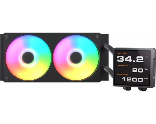 Cougar CPU chłodzenie wodne Poseidon Vistek Pro 240, ARGB, szary