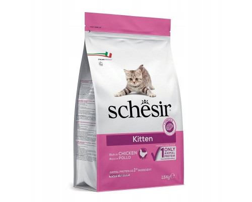 Schesir Original, karma sucha dla kociąt, chicken, 1,5 kg, worek