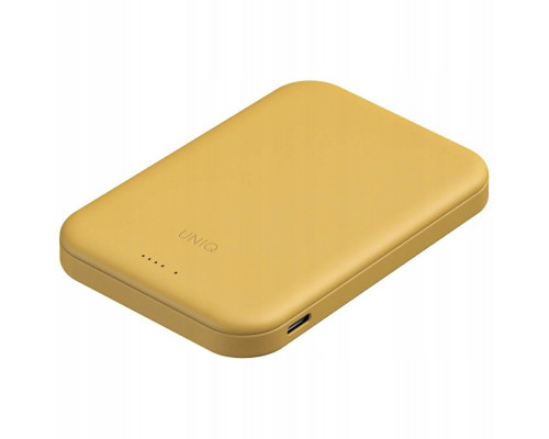UNIQ Lyden Lexa Magnetic 5000mAh PD USB-C MagSafe żółty