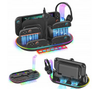 Station Ładująca Rgb + Organiwith er For Nintenfor Switch 2 Ns 2 Joy-con Pro Pad / Jys-ns2322-v1 / Cwith arny