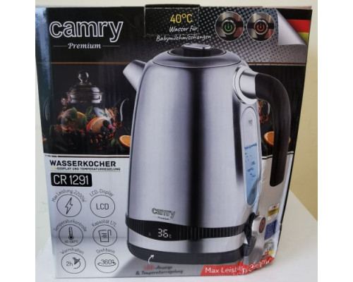Camry CR 1291 elektryczny z regulacją temperatury 1.7L 2200W (Uszkodzone opakowanie) CR 1291 DAMAGE (9202318424795)