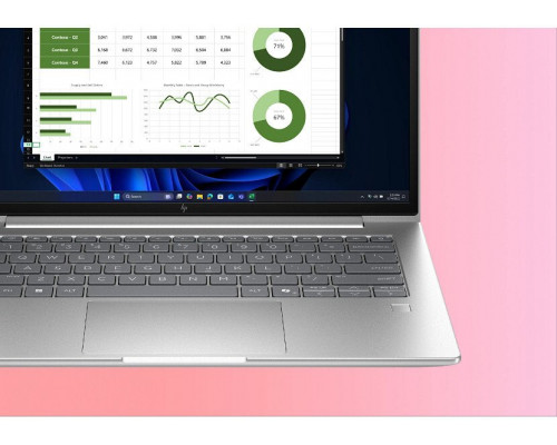 HP EliteBook 6 G1ah AMD Ryzen™ 5 220 Laptop 35,6 cm (14") WUXGA 16 GB DDR5-SDRAM 512 GB SSD Wi-Fi 6E (802.11ax) Windows 11 Pro AI PC Srebrny