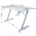 Gaming galds gamingowe Cobra CRF4577RGB White , LED RGB, 120 cm