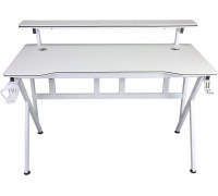 Gaming galds gamingowe z półką Cobra CR4010WH białe 120 cm