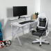 Gaming galds gamingowe z półką Cobra CR4010WH białe 120 cm