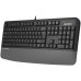 A4Tech A4tech FK20, multimedialna klawiatura biurowa, CZ/US, USB, szary
