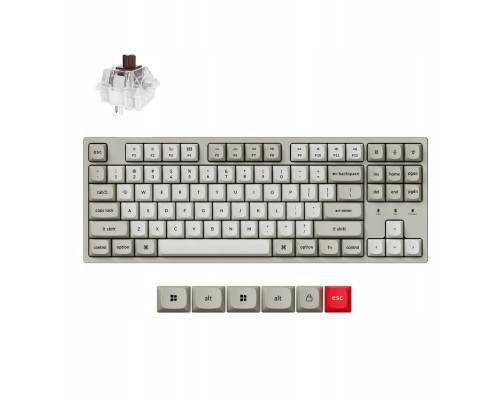 Keychron C1P 8K RGB Wireless Brown