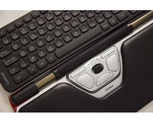 Contour Design Contour RollerMouse Red Plus & Balance Mid-Size Keyboard Combo, Wireless, PN Layout, Wireless, RF Wireless + Bluetooth, Scissor key switch, QWERTY, Black, Mouse included